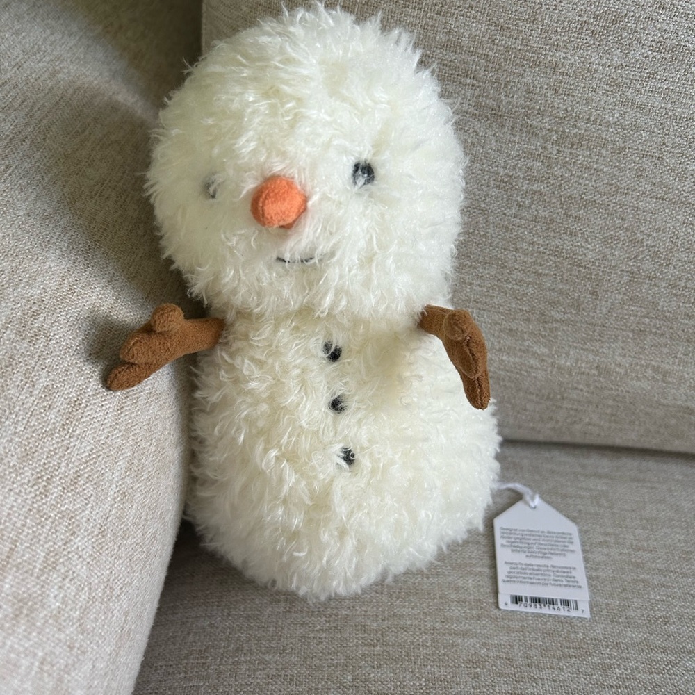 Jellycat Cream Snowman Stuffed Animal